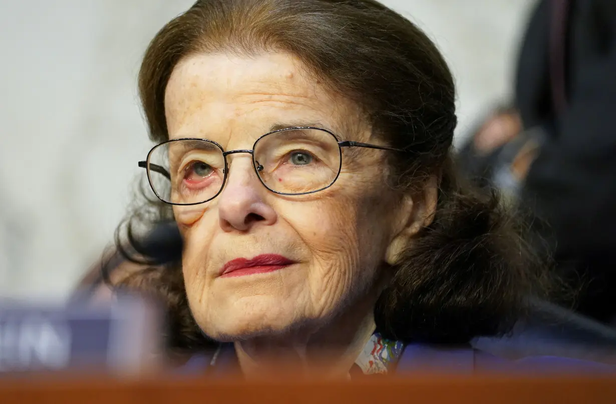 Dianne Feinstein on Capitol Hill in Washington