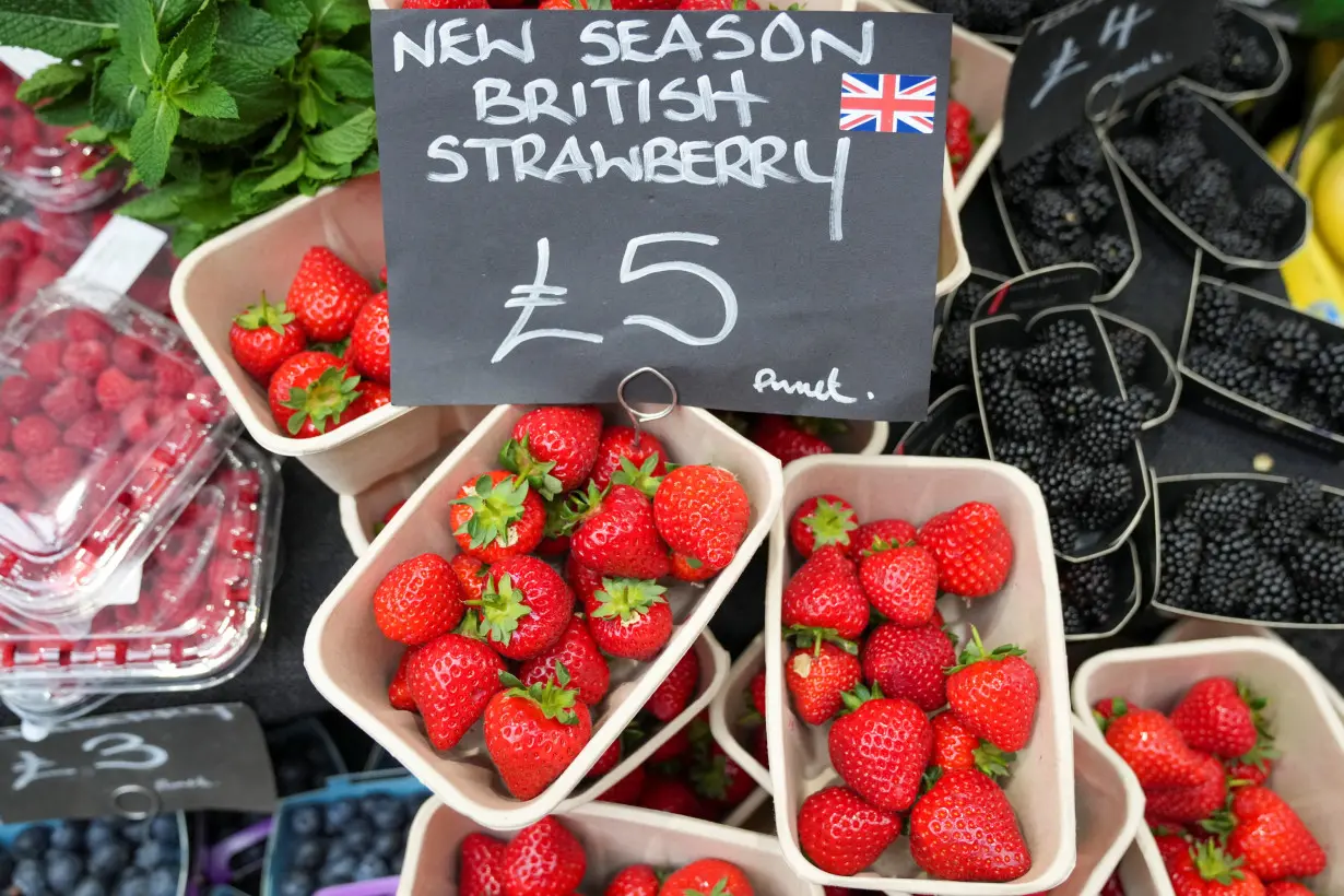 Prices of food at the Borough Market in London