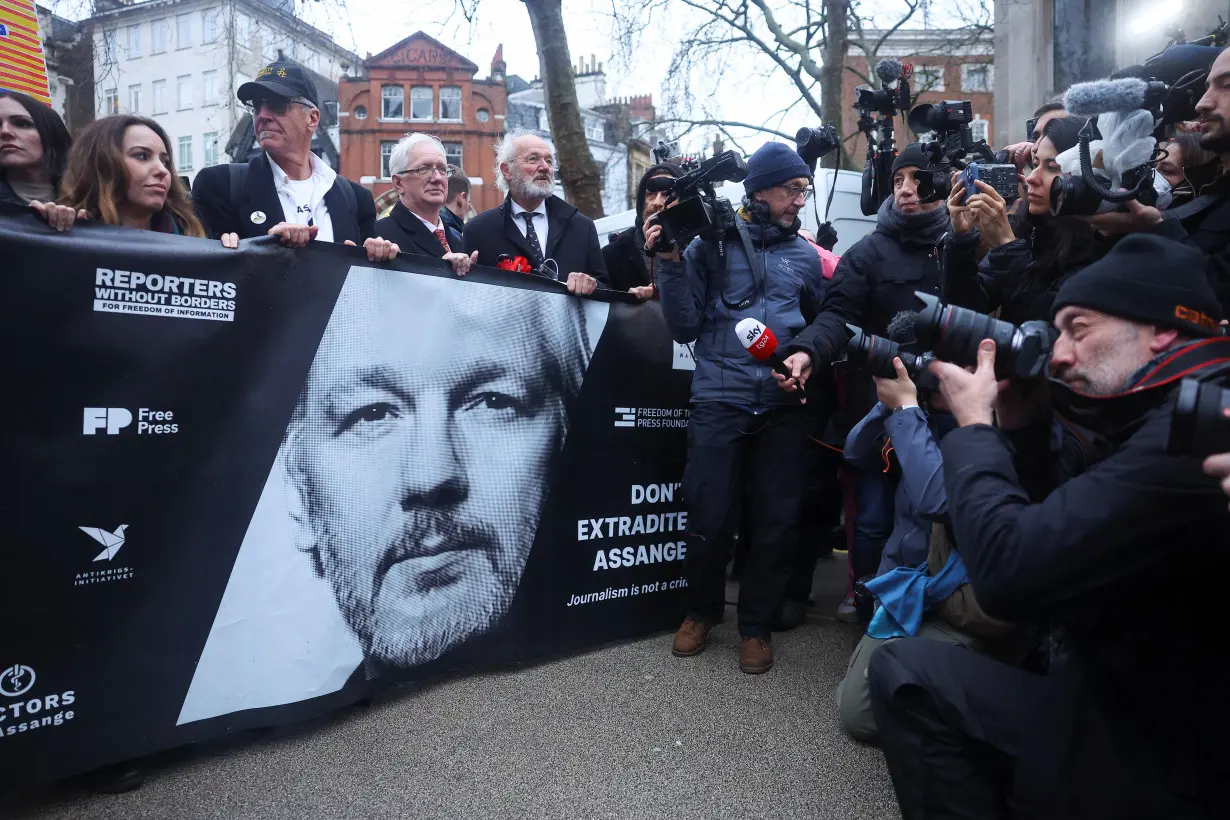 WikiLeaks founder Julian Assange appeals against his extradition to the United States, in London