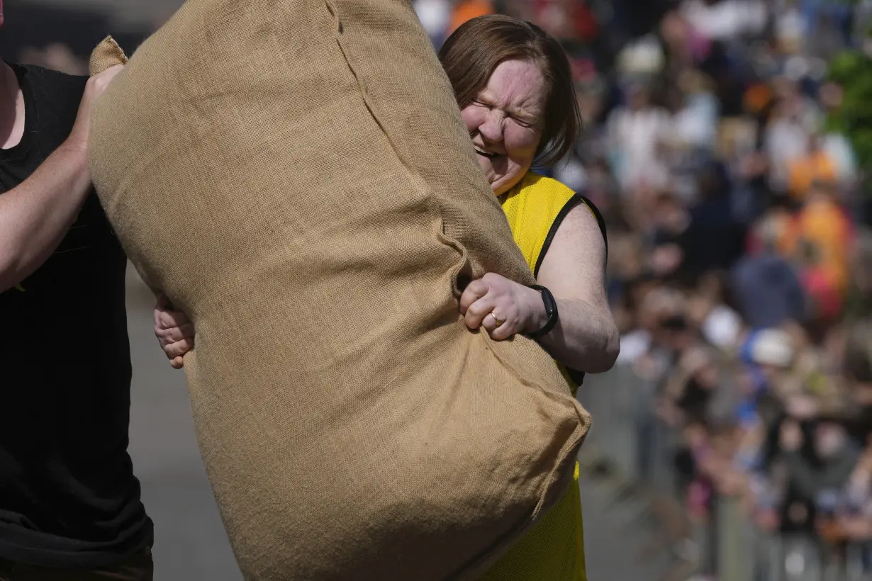 Chasing cheese wheels or lugging sacks of wool, UK competitors embrace quirky extreme races