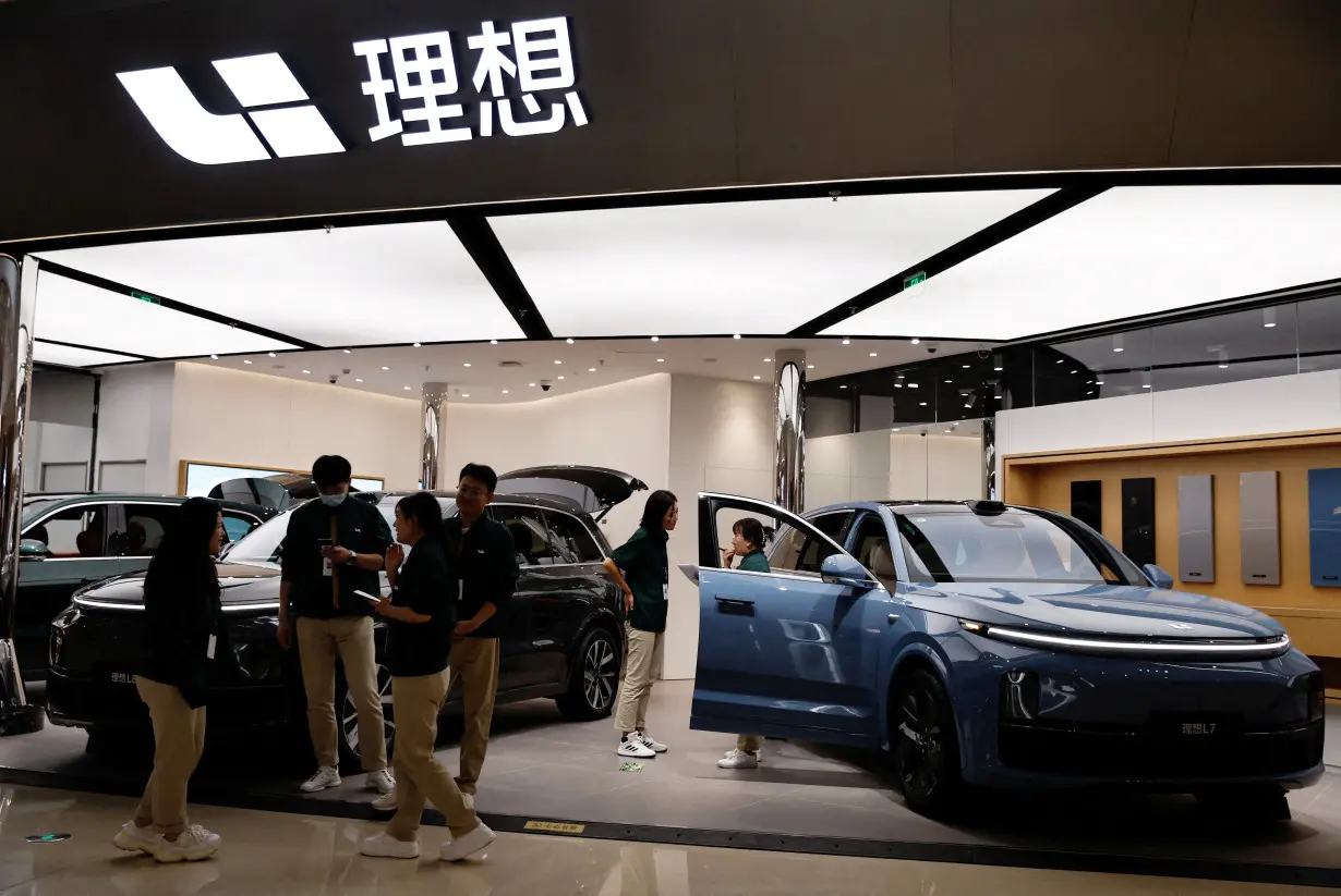 FILE PHOTO: China's Li Auto cuts car prices in market share battle