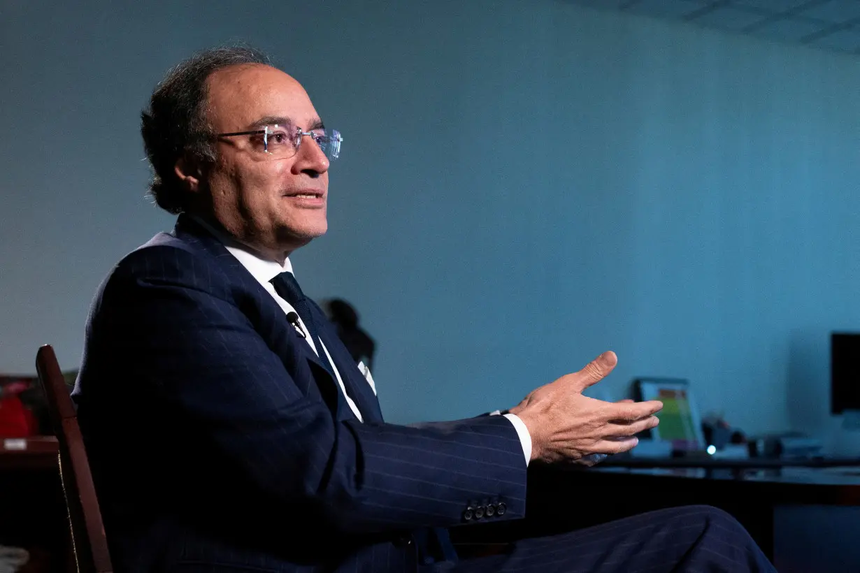 Pakistan Finance Minister Muhammad Aurangzeb interview at the IMF and World Bank’s 2024 annual Spring Meetings in Washington