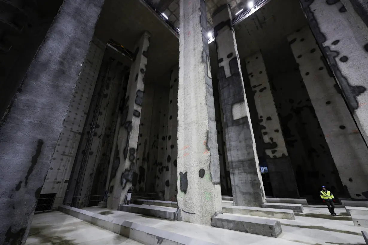 Paris inaugurates giant water storage basin to clean up the River Seine for Olympic swimming