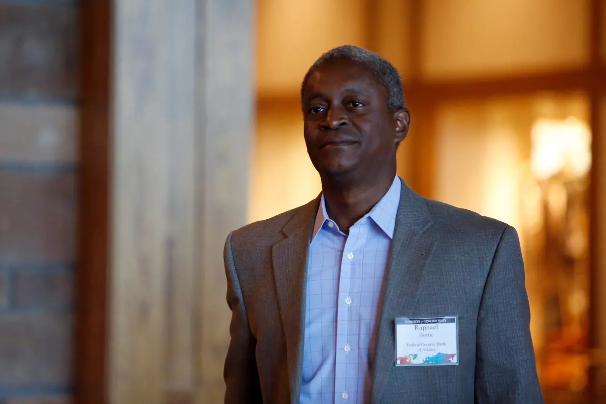 FILE PHOTO: Atlanta Fed President Raphael Bostic in Jackson Hole