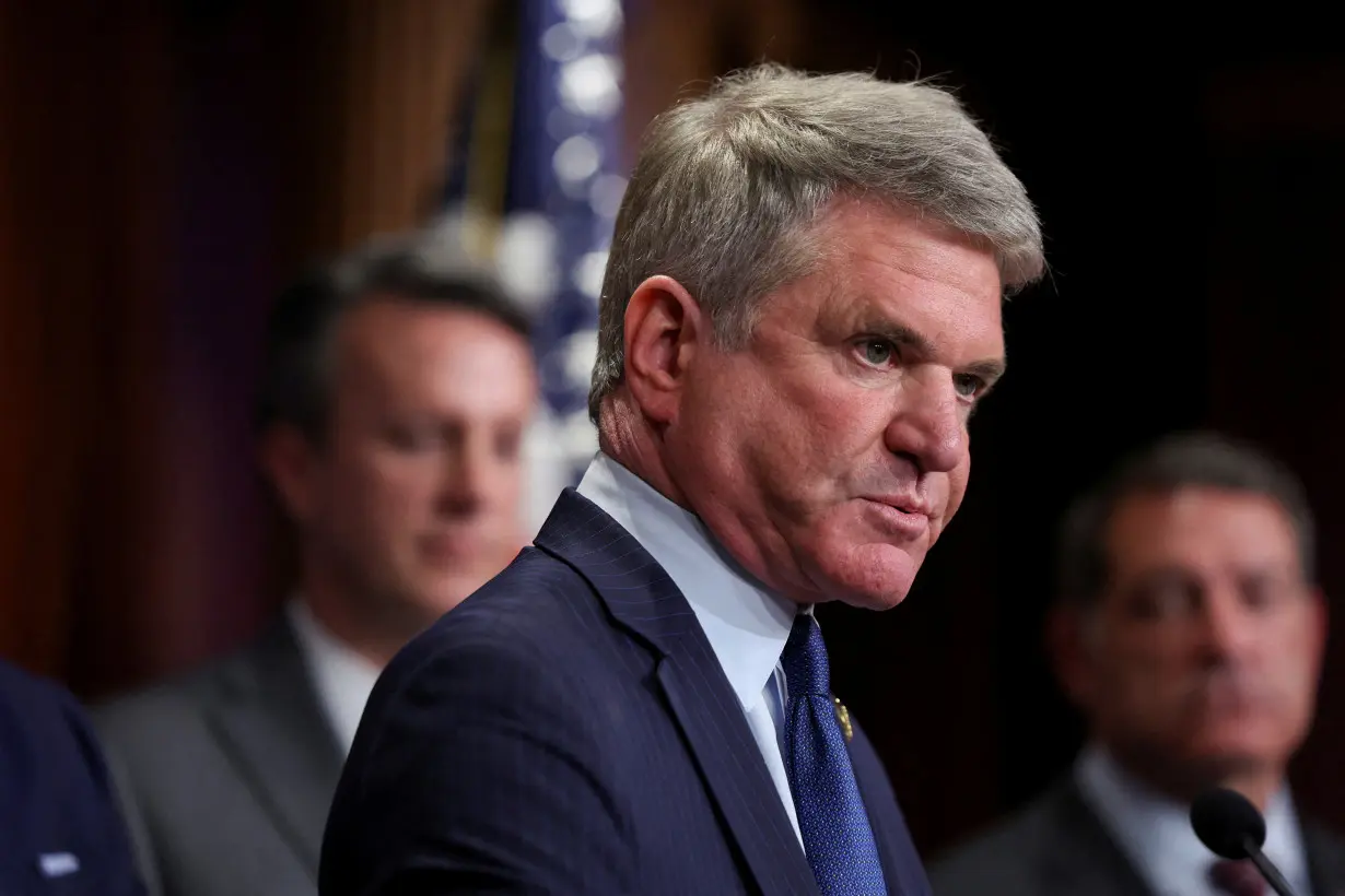 FILE PHOTO: Press conference on the impeachment of U.S. Secretary of Department of Homeland Security Mayorkas on Capitol Hill in Washington