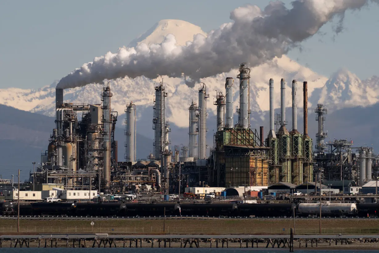 A view of Marathon Petroleum's refinery in Anacortes