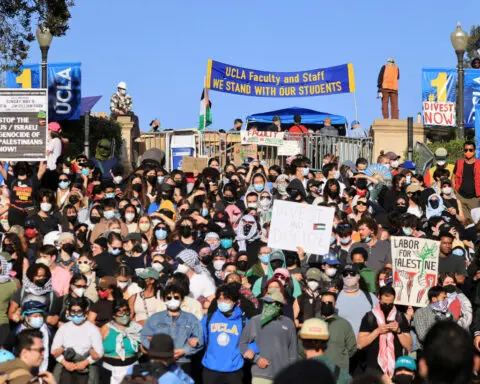 Biden faces a tough balancing act as campus protests over Gaza escalate