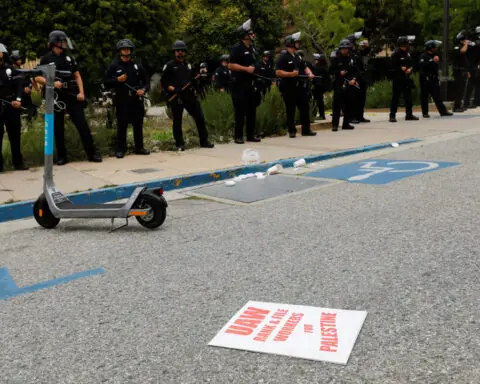 UCLA police make first arrest in mob attack on pro-Palestinian encampment