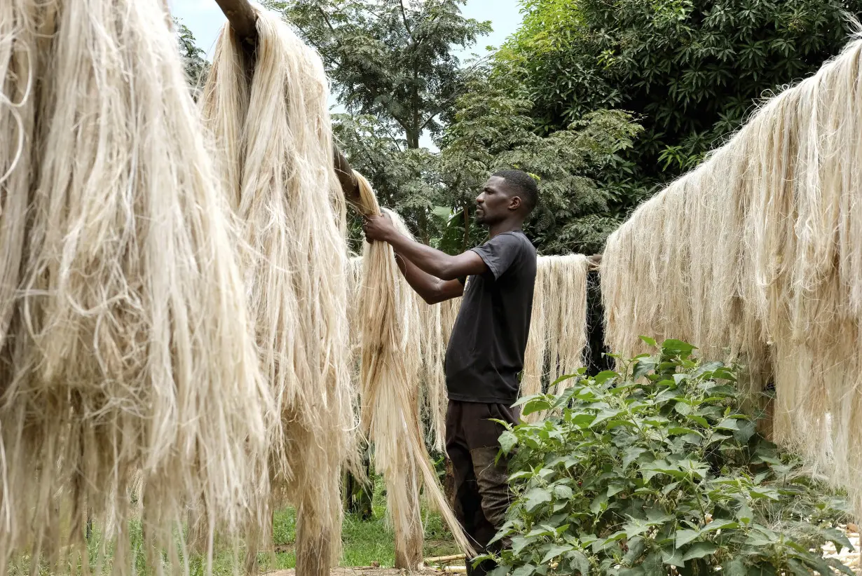 A Ugandan business turns banana fiber into sustainable handicrafts