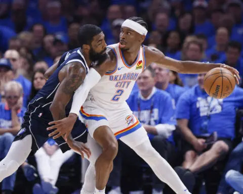 Gilgeous-Alexander has 29 points to help Thunder roll past Mavericks in Game 1 of West semifinals