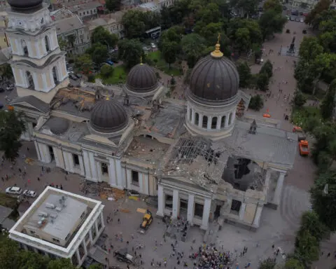 Italy says to sign deal to rebuild Ukraine's Odesa and its cathedral