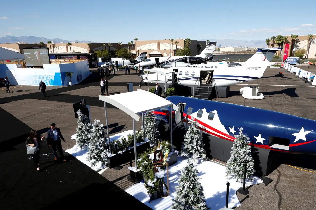 FILE PHOTO: World's largest air show for business jets opens, in Henderson