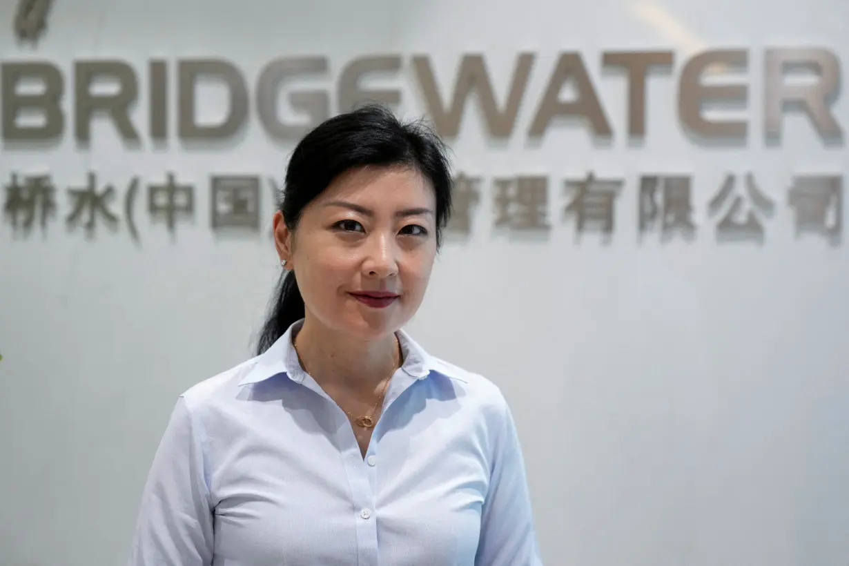 Joanna Alpert, Portfolio manager of Bridgewater (China) Investment Management Co., Ltd. poses for a picture at the company's office in Shanghai