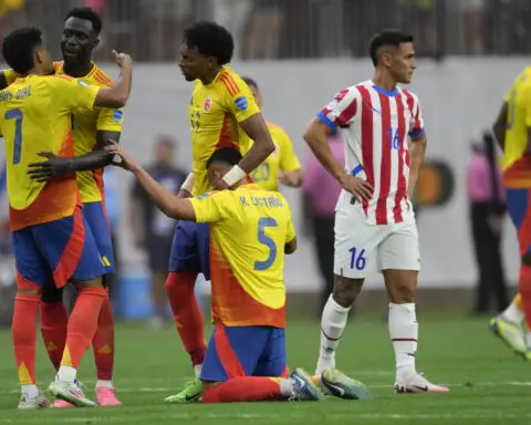 Colombia beats Paraguay 2-1 in Copa America opener, extends winning streak to 9