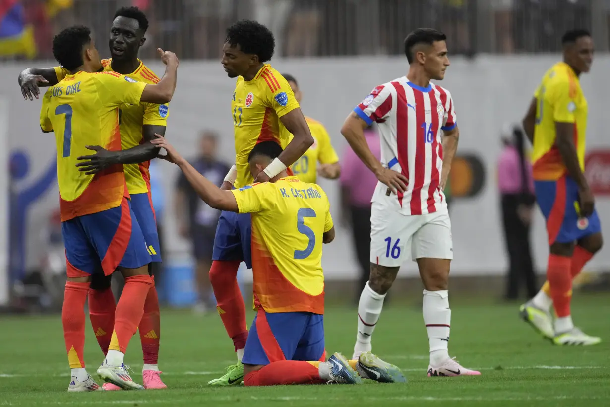 Copa America Soccer Colombia Paraguay