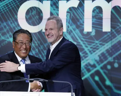 Arm Holdings shares gain nearly 25% in biggest initial public offering since late 2021