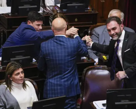 In initial win for Argentine President Milei, senators approve his key bills after violent protests