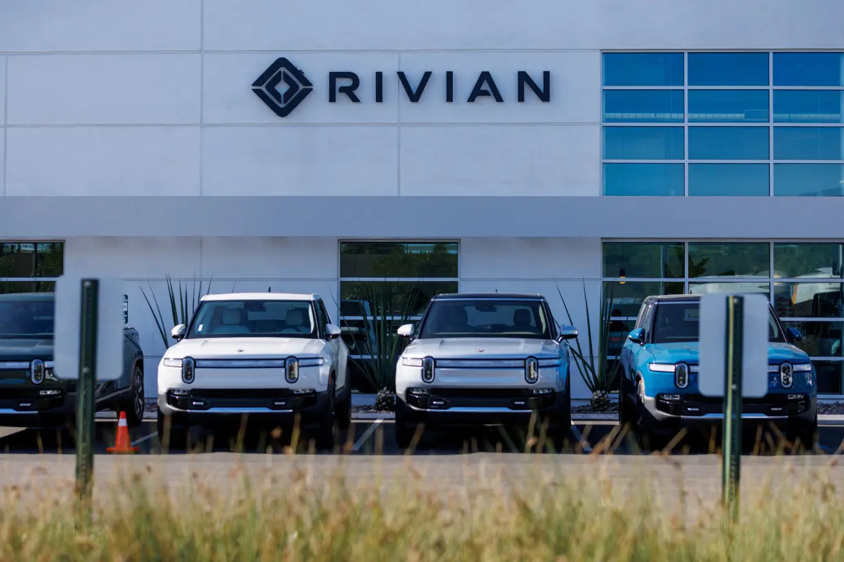 FILE PHOTO: Rivian Automotive Inc facility in California