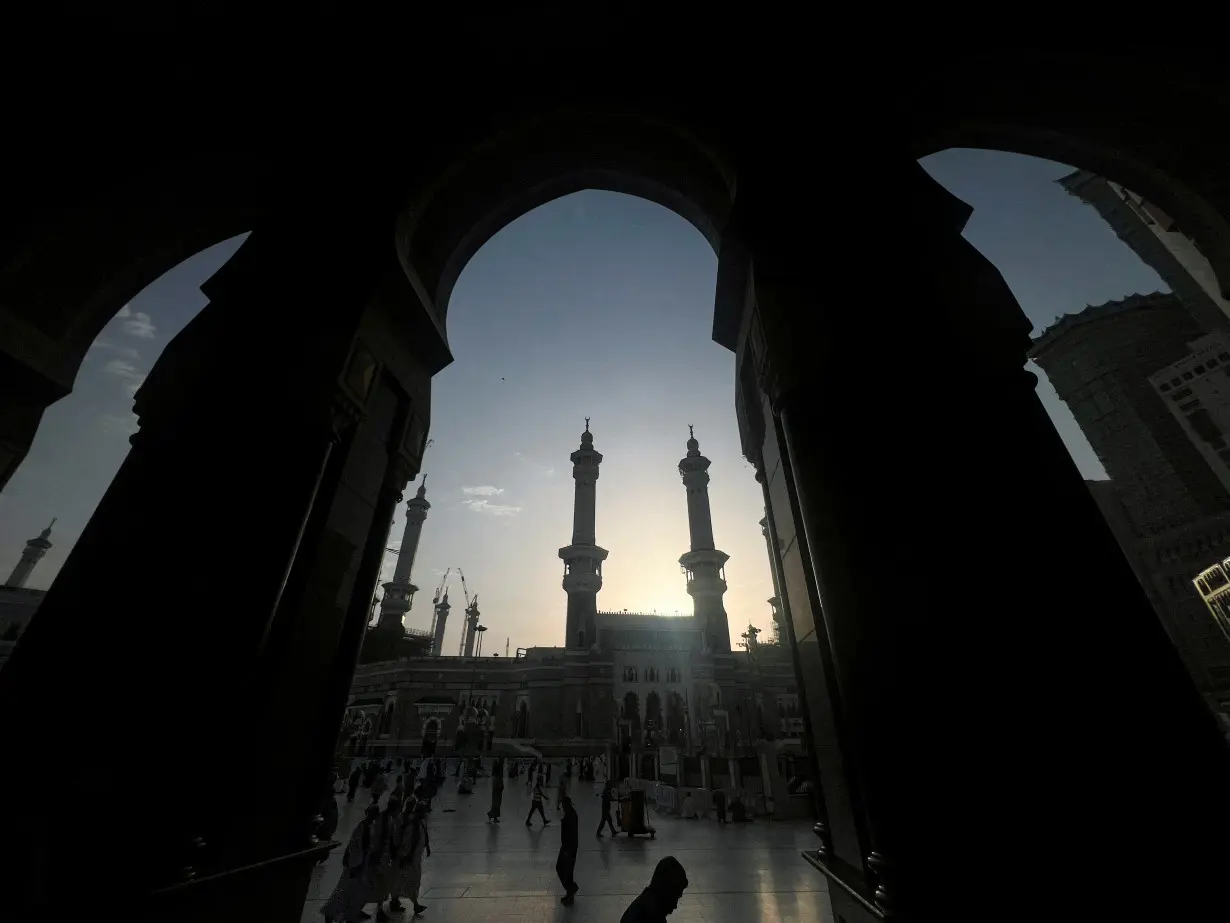 FILE PHOTO: Pilgrims circle the Kaaba as they perform Tawaf at the Grand Mosque, in Mecca