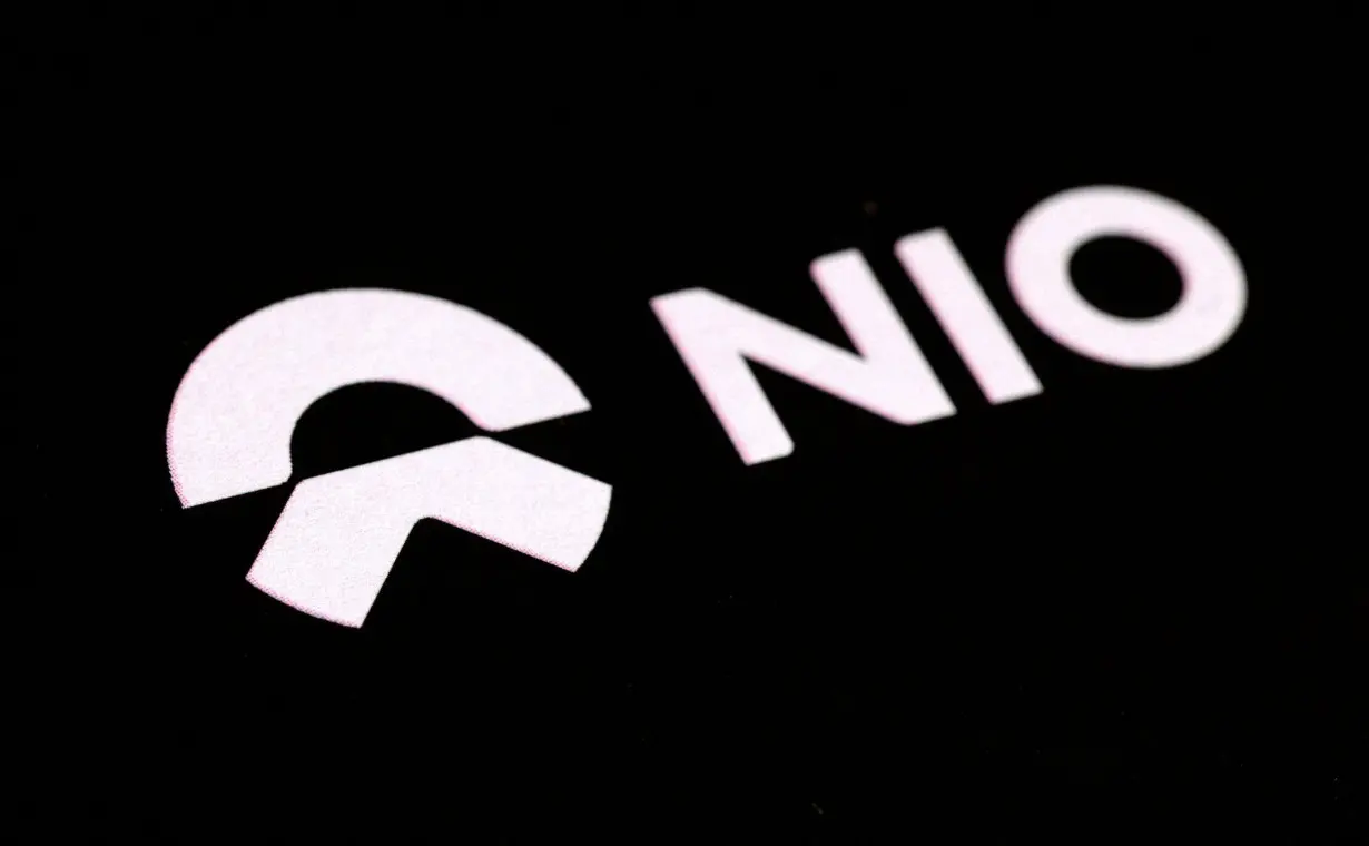 FILE PHOTO: Illustration shows NIO electric cars logo