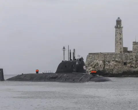 US submarine pulls into Guantanamo Bay a day after Russian warships arrive in Cuba