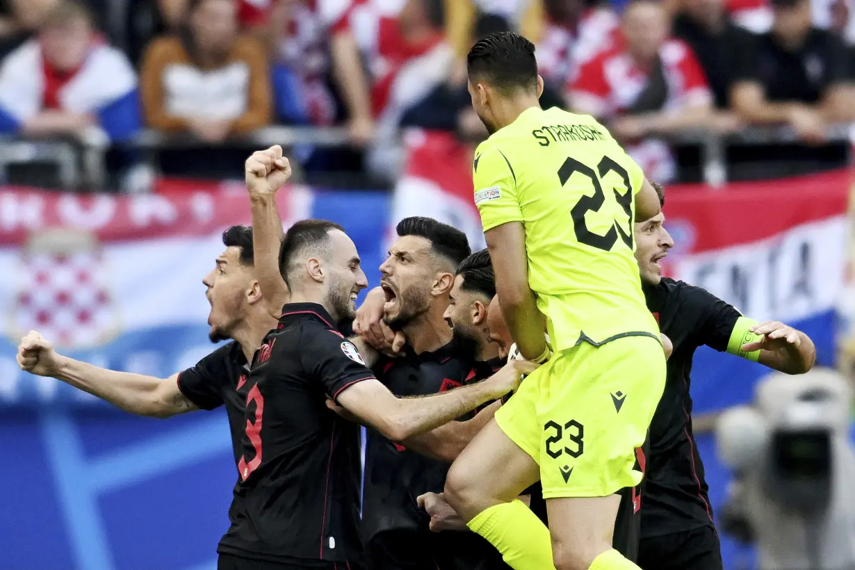 Gjasula scores own goal then last-gasp equalizer for Albania in 2-2 draw with Croatia at Euro 2024