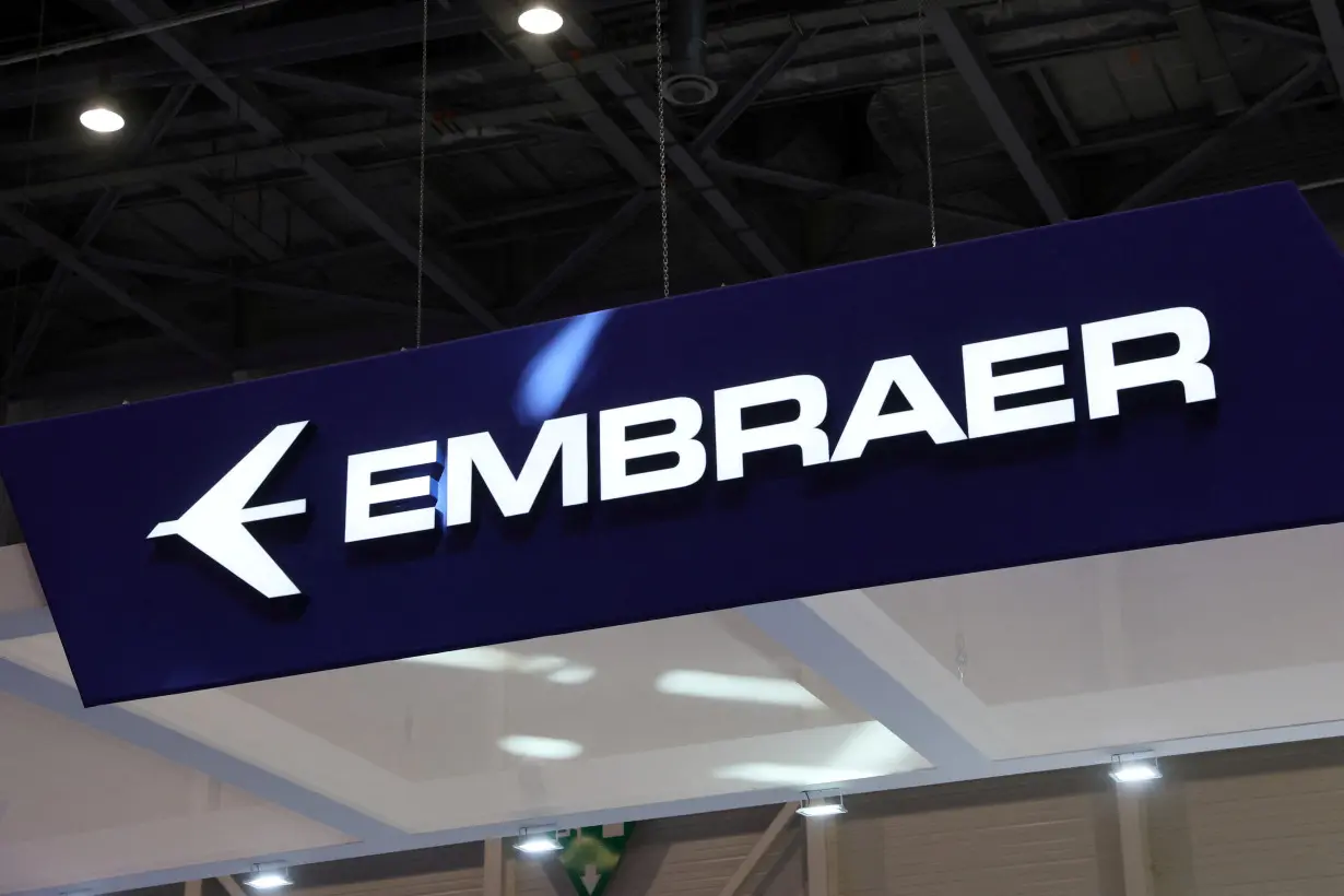 FILE PHOTO: Embraer logo