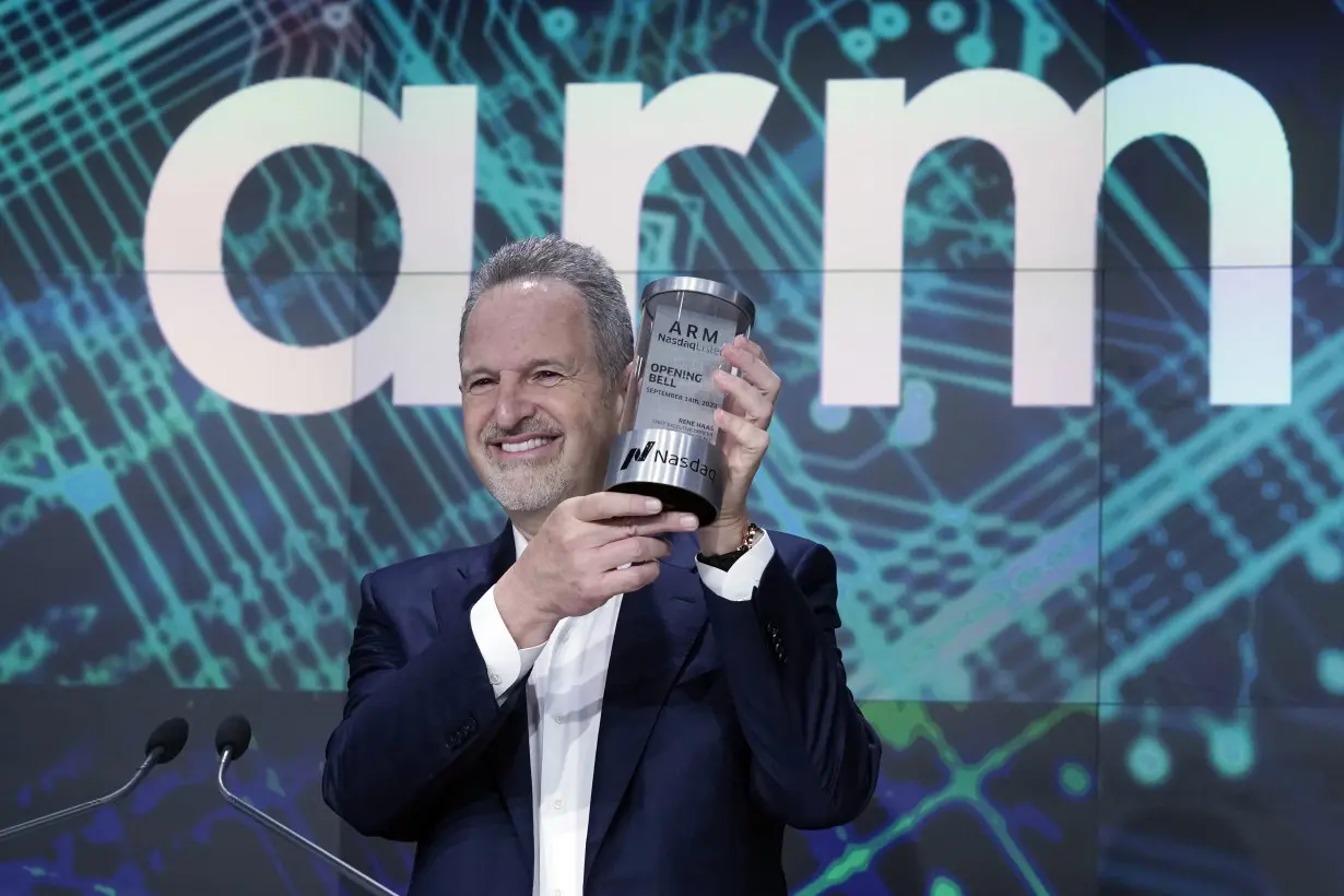 Arm Holdings shares gain nearly 25% in biggest initial public offering since late 2021