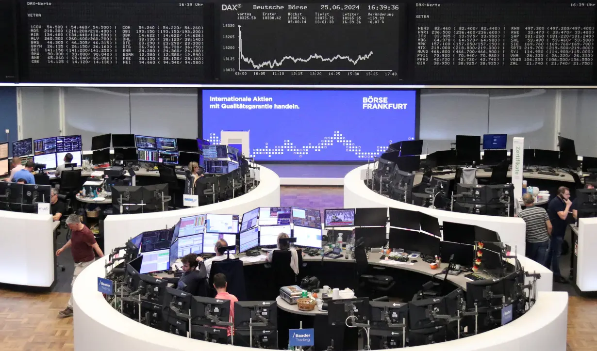 German share price index DAX graph is pictured at the stock exchange in Frankfurt