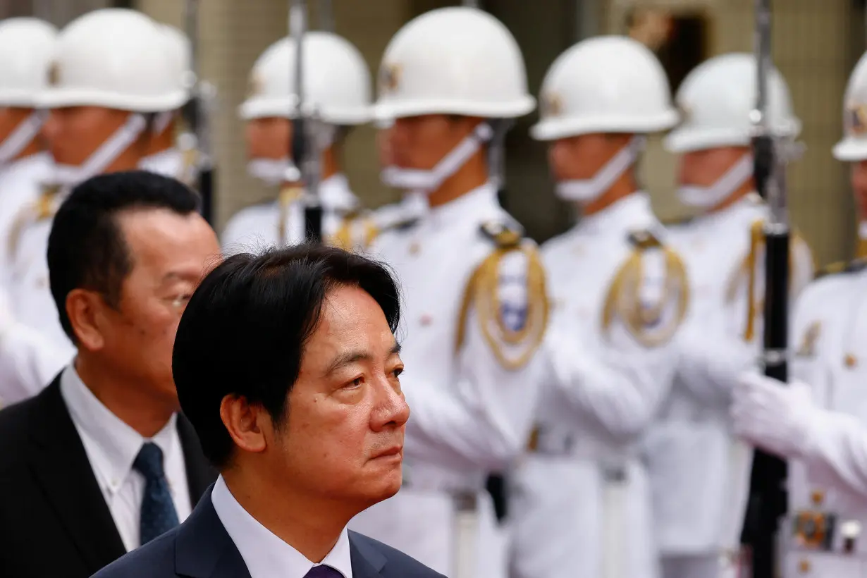 Taiwanese President Lai Ching-te visits Republic of China Military Academy for its 100th anniversary celebrations in Kaohsiung