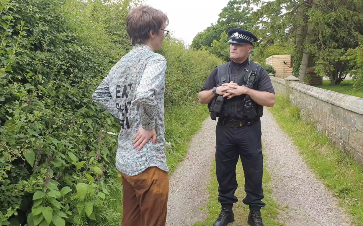 Britain Election Protest Arrest