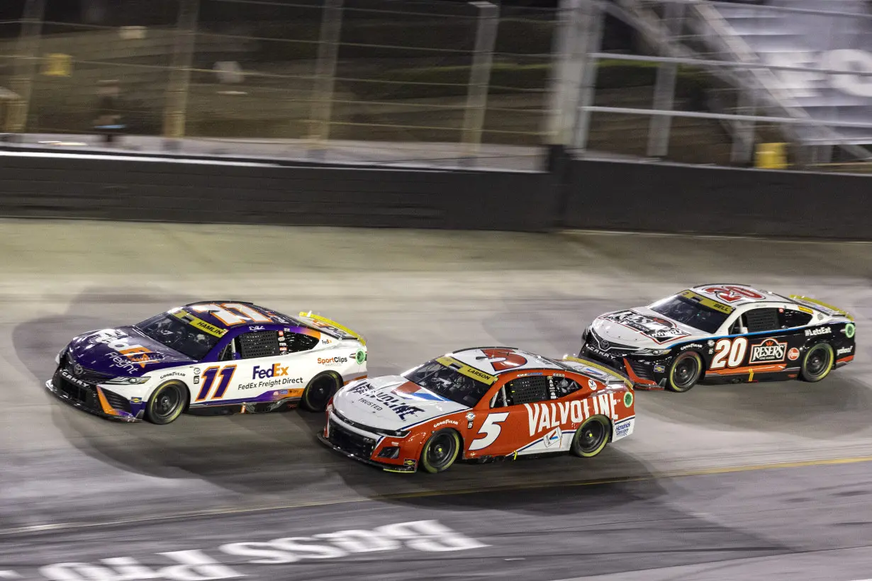 Hamlin wins at Bristol as reigning NASCAR champion Joey Logano eliminated from playoffs