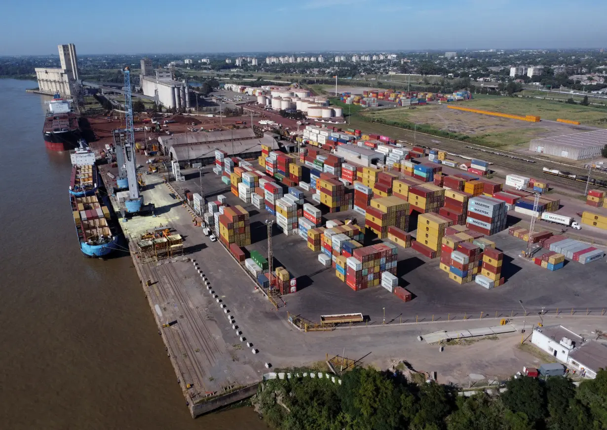 FILE PHOTO: An overview of the Port of Rosario