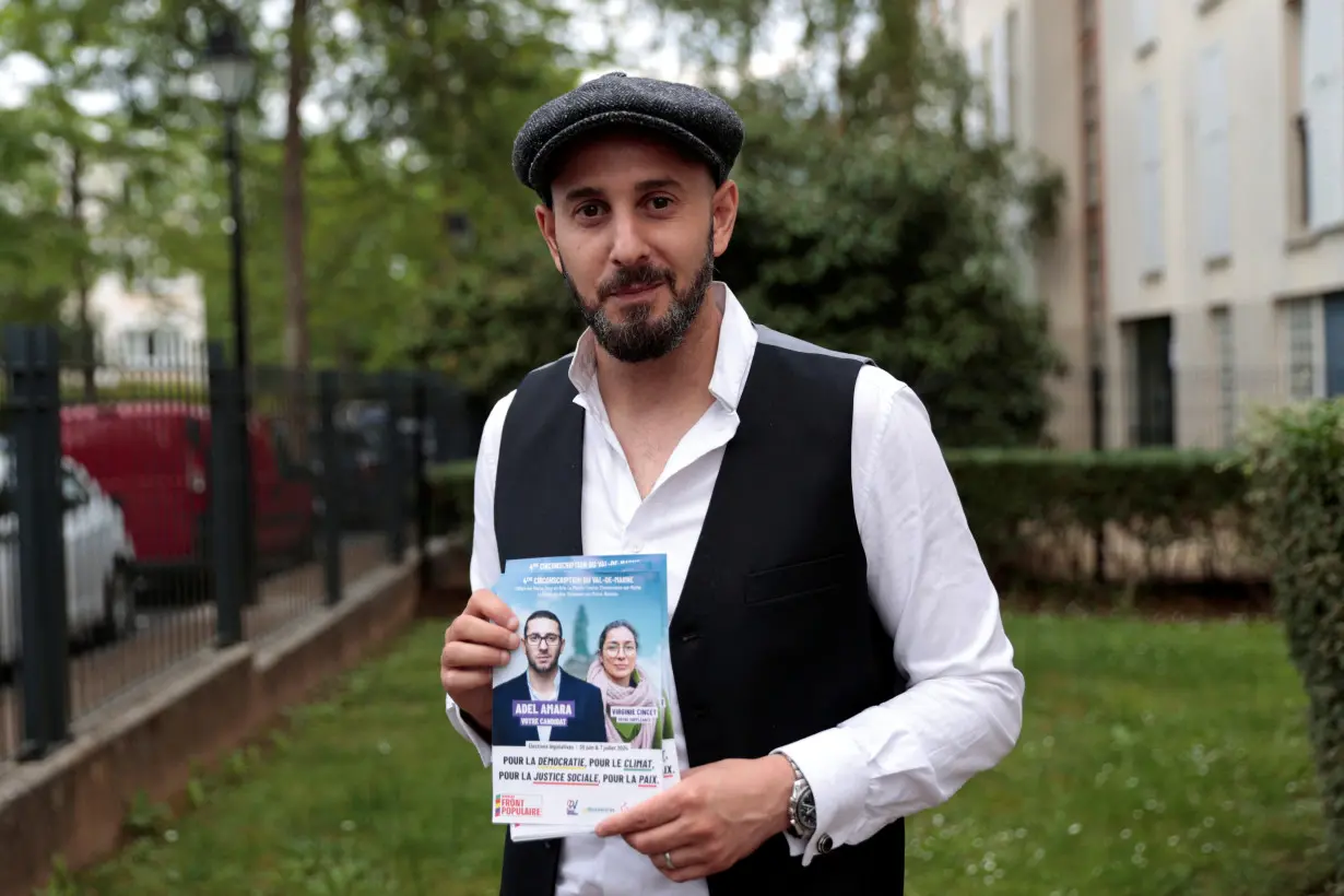 French left wing parties campaign for early legislative elections to get out vote in Paris suburbs