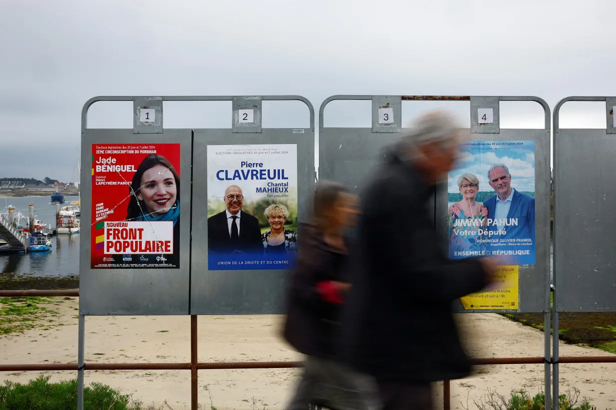 French parliamentary elections campaign in western France