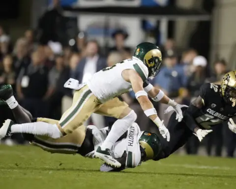 Colorado State coach says safety Henry Blackburn received death threats for hit on Travis Hunter