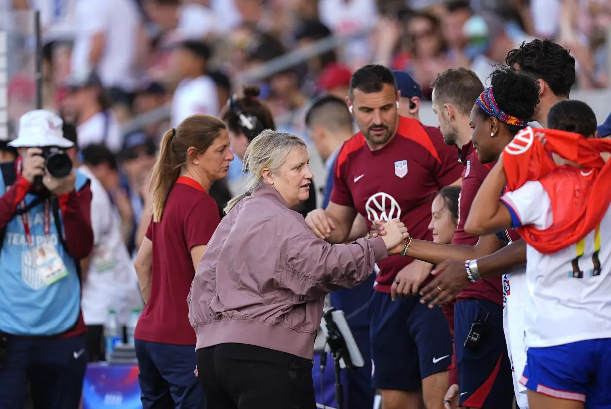 Coach Emma Hayes makes successful debut with US women's national team in 4-0 win over South Korea