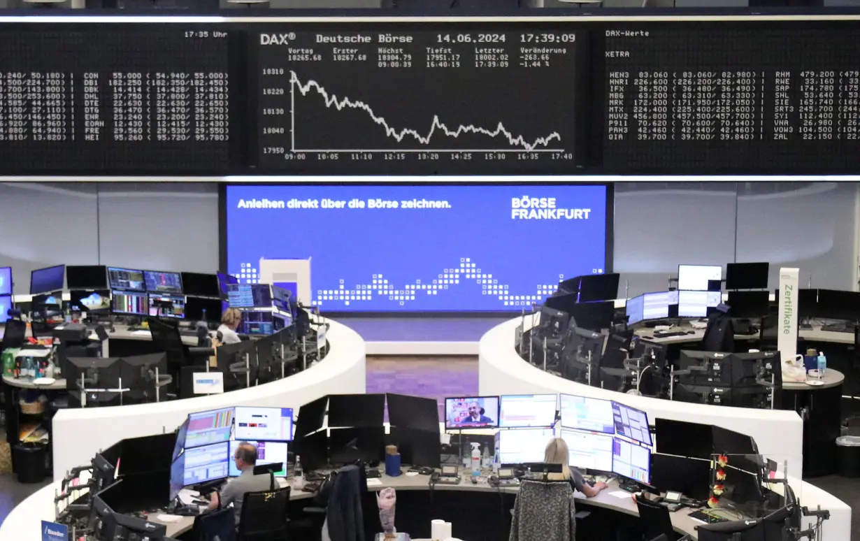 German share price index DAX graph is pictured at the stock exchange in Frankfurt