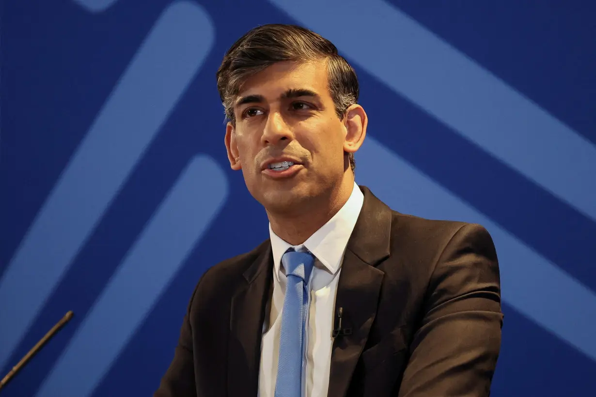 British PM Sunak attends a Conservative general election campaign event, in Edinburgh