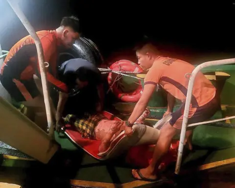 Boat explosion and fire at sea kills 6 Filipino fishermen as 6 others are rescued
