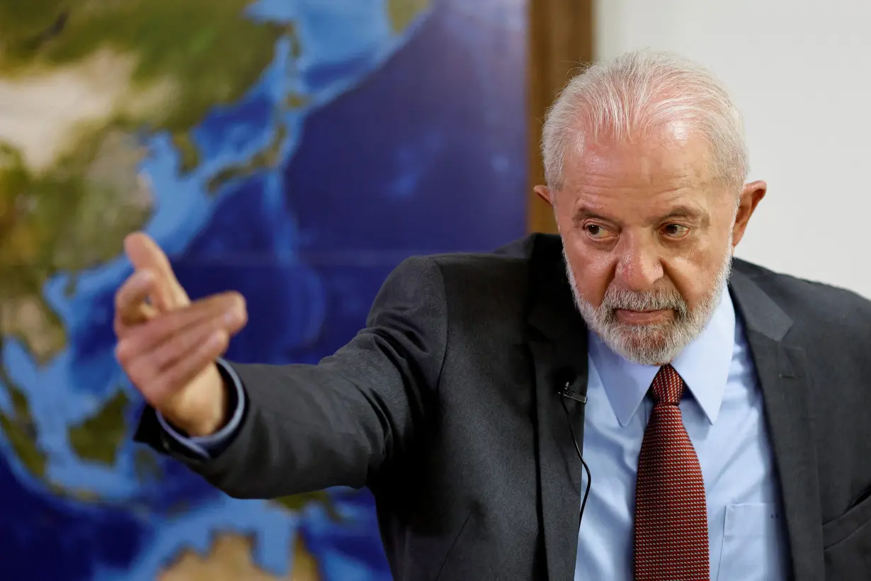 Brazil's President Luiz Inacio Lula da Silva attends a meeting, in Brasilia