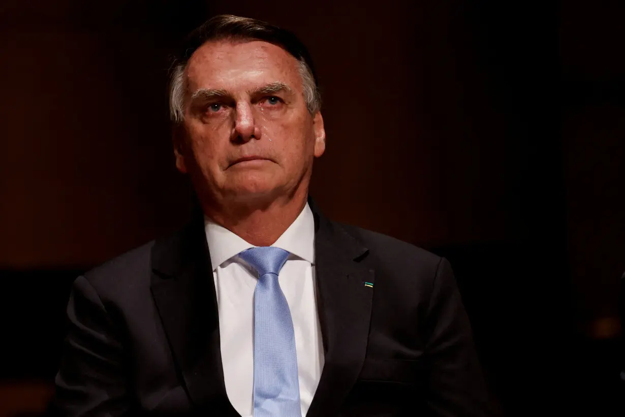 FILE PHOTO: Brazil's former President Jair Bolsonaro attends an event at the Municipal Theatre in Sao Paulo