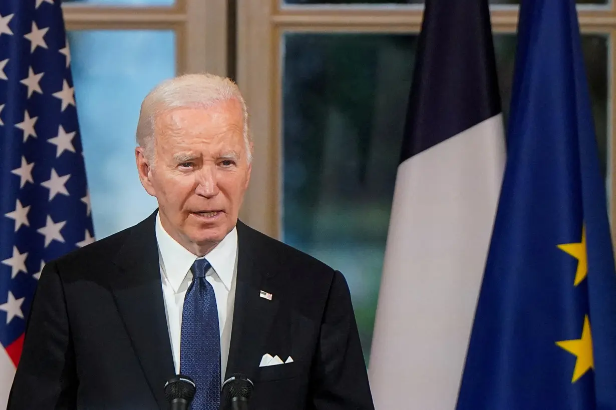 FILE PHOTO: U.S. President Biden visits France