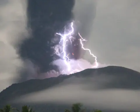 Indonesia's Mt Ibu volcano erupts, spewing clouds of ash