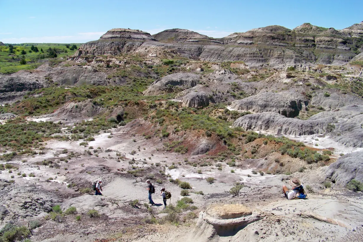 The Hell Creek badlands of southwestern North Dakota