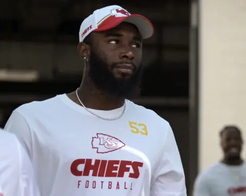 Chiefs backup lineman taken to hospital after cardiac event during team meeting, AP source says