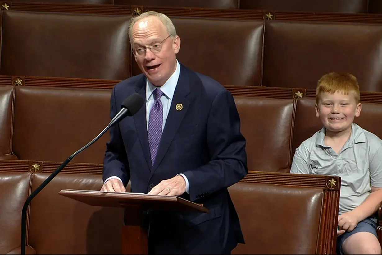 Congress Kid on House Floor