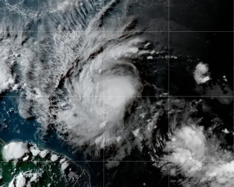 Beryl strengthens into hurricane in Atlantic, forecast to grow into major storm entering Caribbean