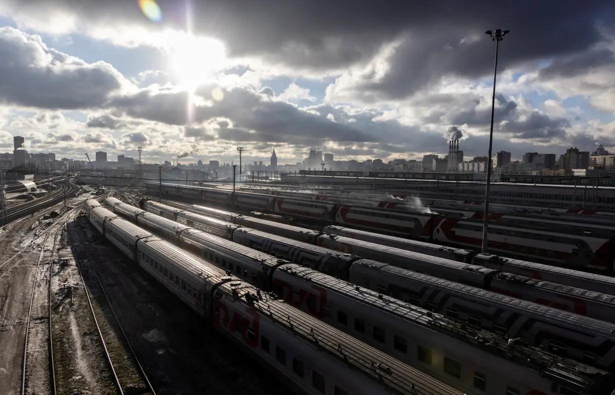 FILE PHOTO: Views of railway station in Moscow