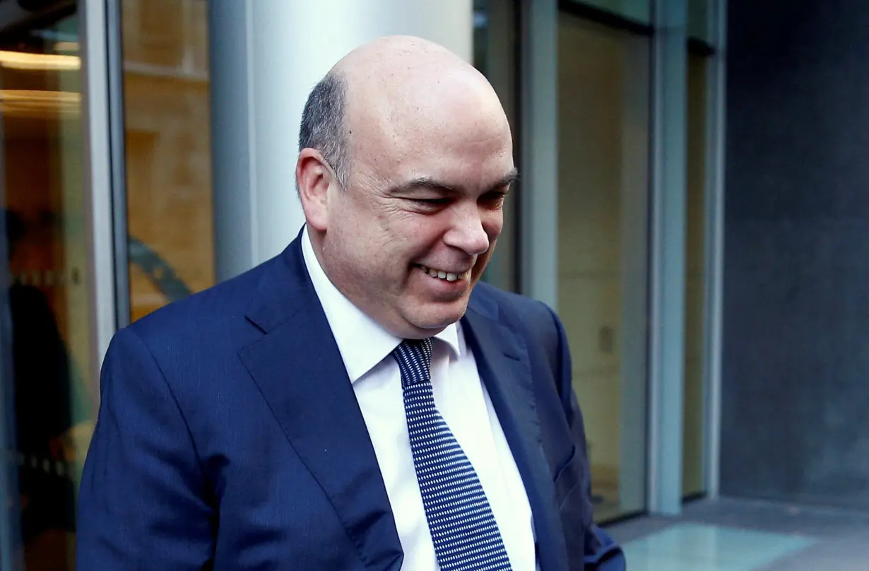 FILE PHOTO: British entrepreneur Mike Lynch leaves the High Court in London